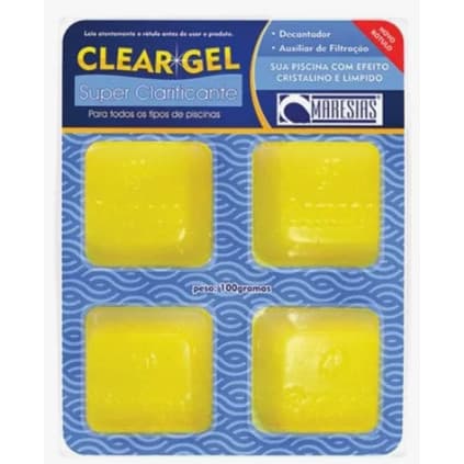 Super Clarificante Clear Gel 100g Com 4 unidades para piscina - Maresias