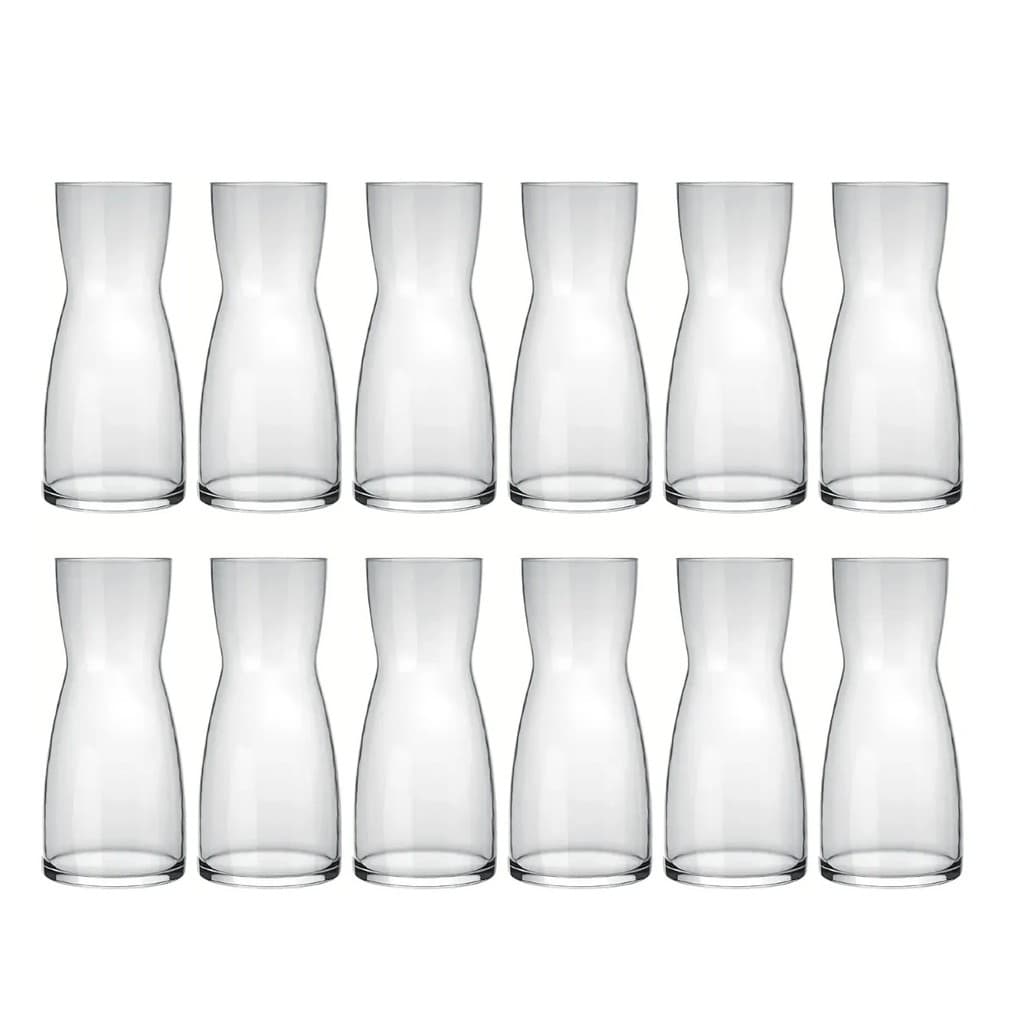Jogo 12 Jarras Decanter 500ml Nadir Vidro Transparente Para Vinho Suco Água Uso Doméstico e Profissional