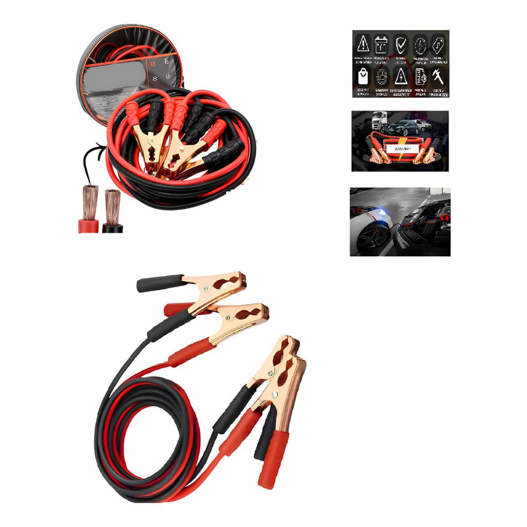 Cabo 2000amp Auxiliar Partida D Chupeta Caminhão Carro12/24v
