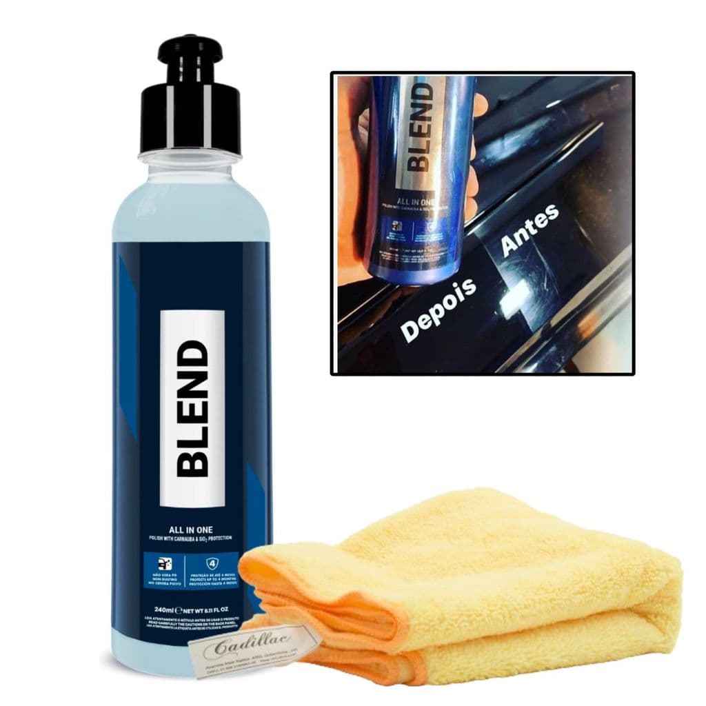 Kit Blend All In One Vonixx + Pano Cadillac - Composto Polidor 240ml Etapa Única