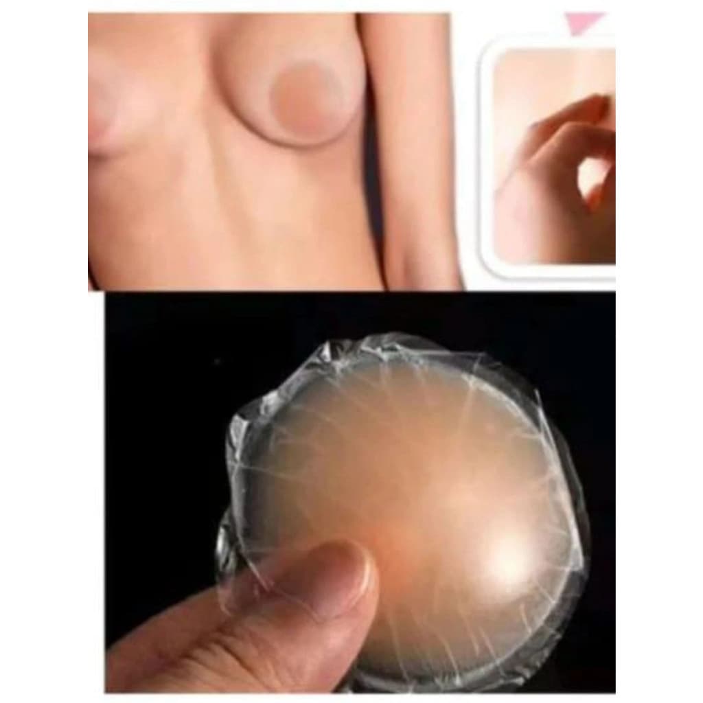 kit 2 Par De Cobertura De Mamilos Levantador De Seios Em Silicone, Sutiã Invisível E Sem Alças(Sutiã--008)