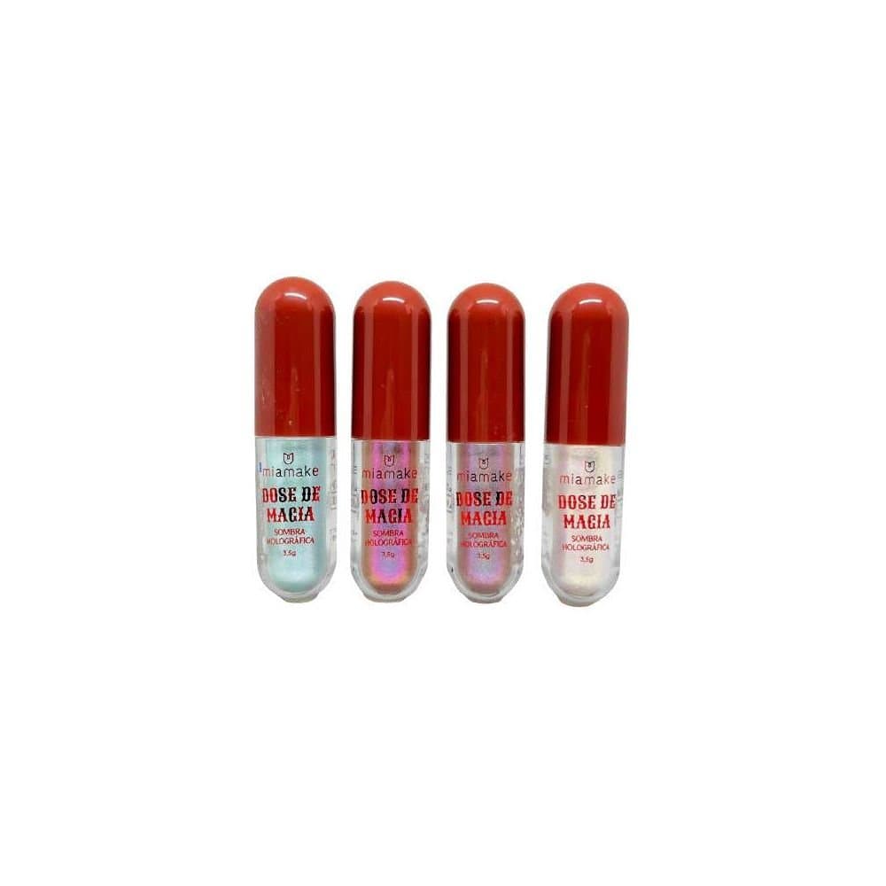 Kit 4 Sombra Holográfica Dose de Magia Abracadabra Mia Make 545