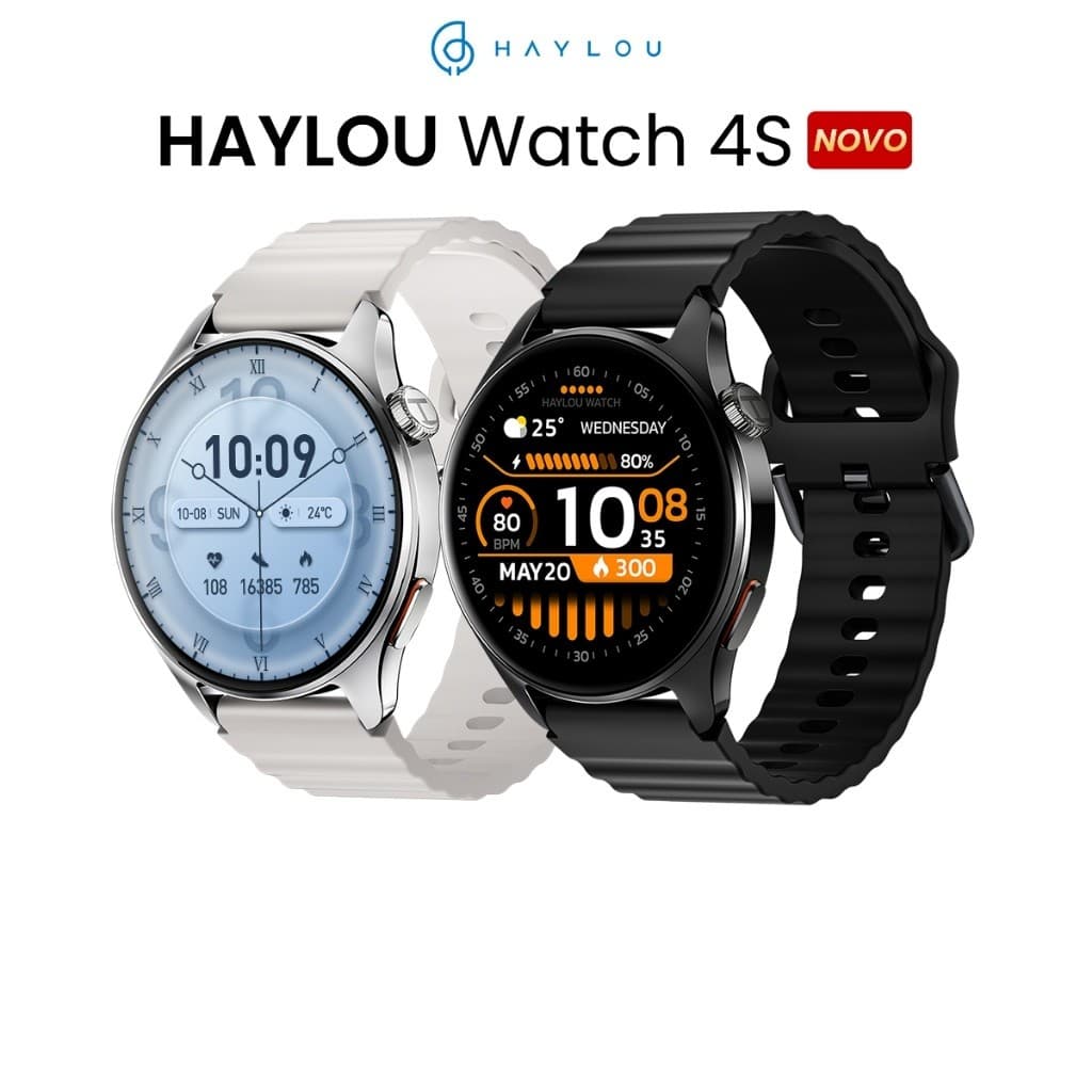 Smartwatch Haylou Watch 4S Com Gps Bluetooth Academia Amoled Moderno Esporte