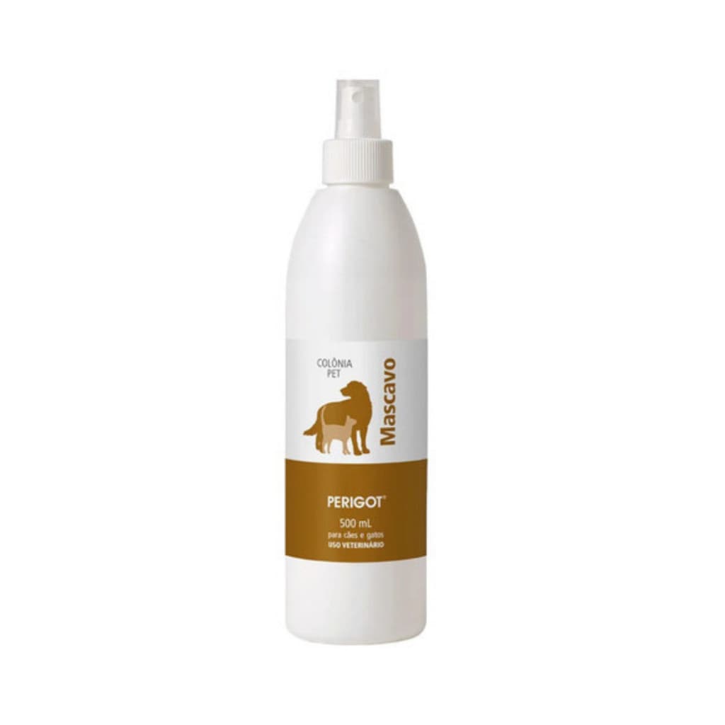 Perfume Colônia Pet Perigot Mascavo 500ml Para Cães e Gatos Banho e Tosa Petshop