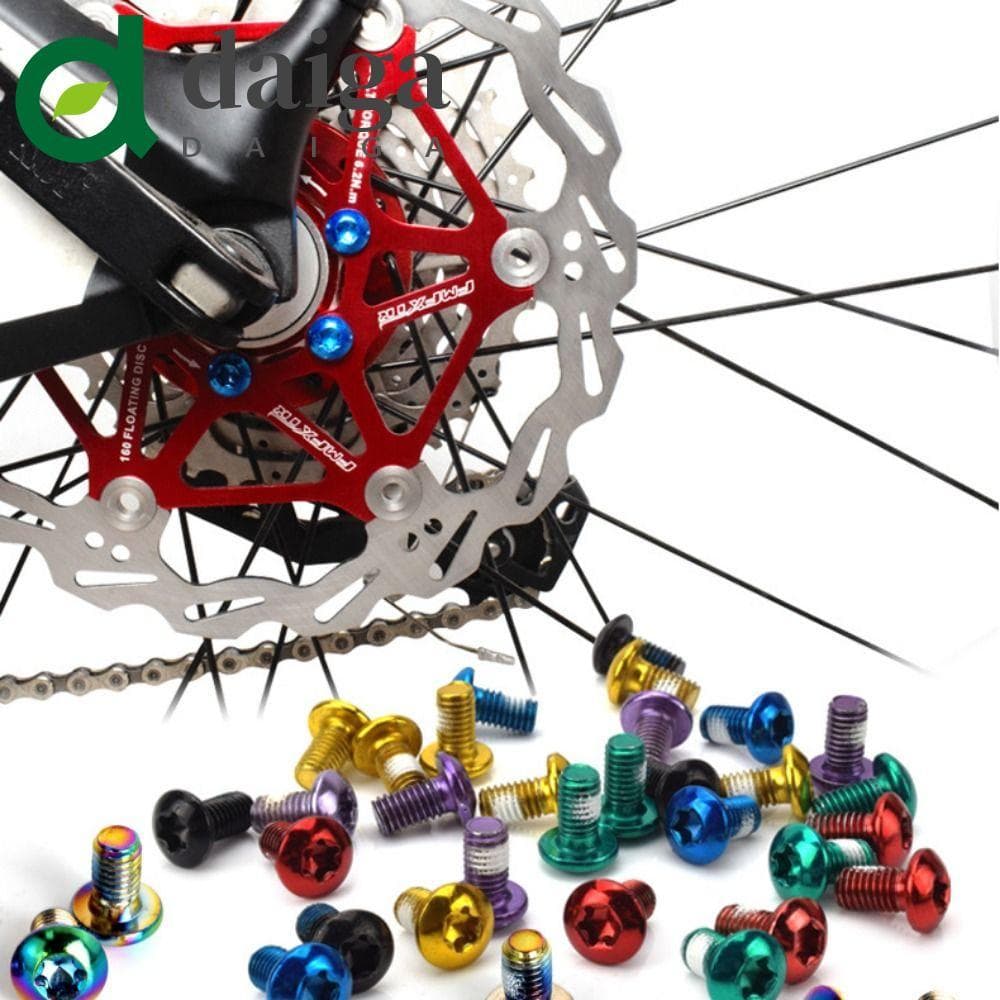 DAIGA 12pcs Parafusos De Rotor De Freio A Disco , De Liga De Aço Com Cabeça Torx T25 Bicicleta Coloridos