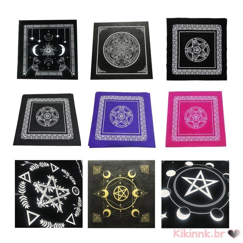 Tarot Toalha Mesa Especial Jogo Tabuleiro Astrologia Almofada Cartão Veludo