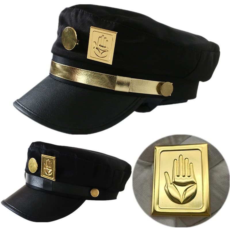Chapéu de Cosplay Unissex Adulto Jojo Kujo Jotaro Adventure-&*-