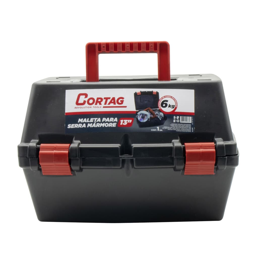 Maleta para Serra Mármore 13 Cortag Resistente Prática e Fácil Transporte Profissional