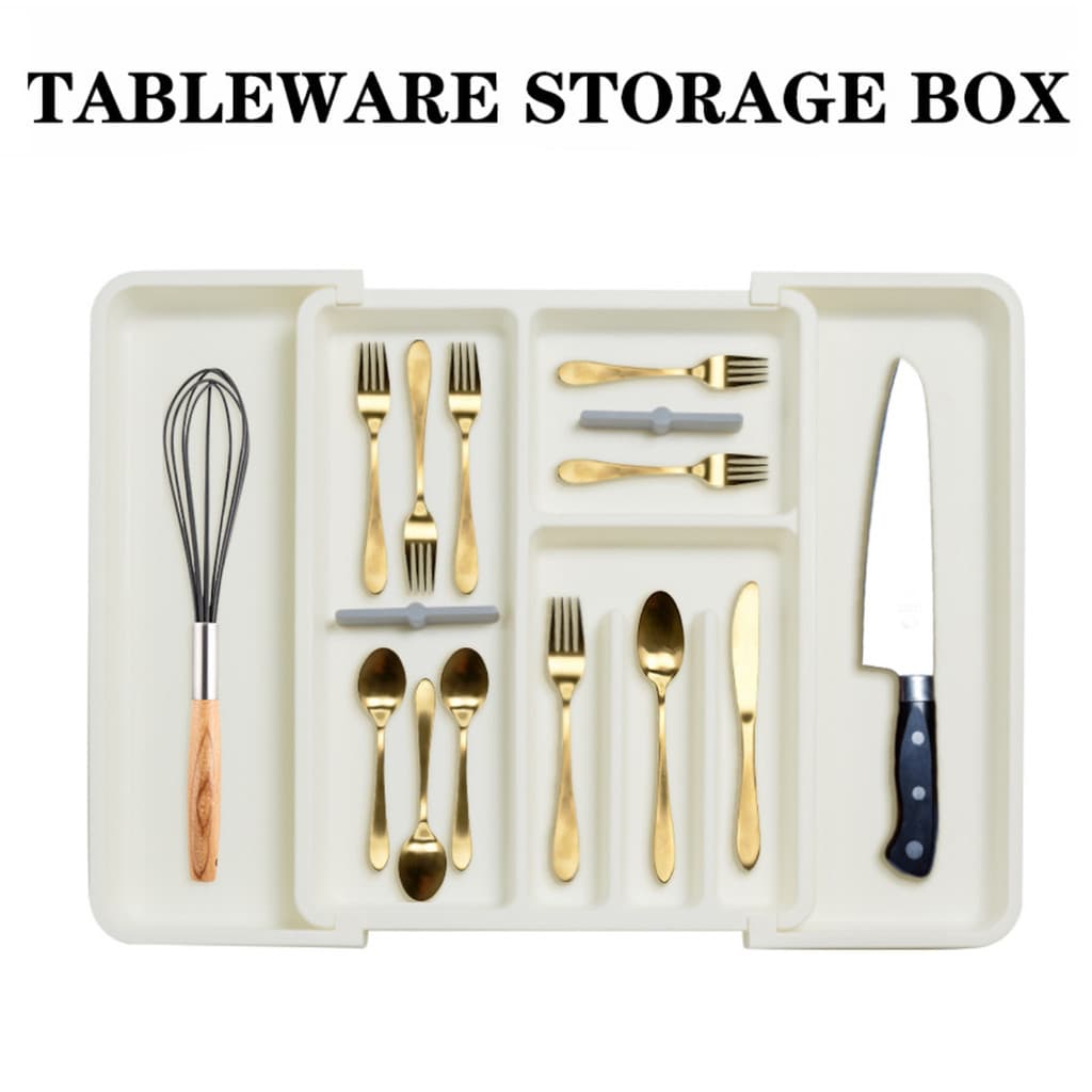 Organizador Porta Talheres Gaveta Cozinha Extensor Expansível Divisórias