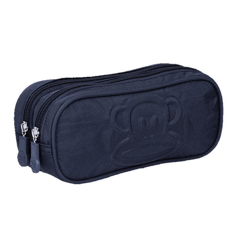 Estojo Escolar Infantil Duplo Paul Frank 7576772 Azul Marinho - Sestini