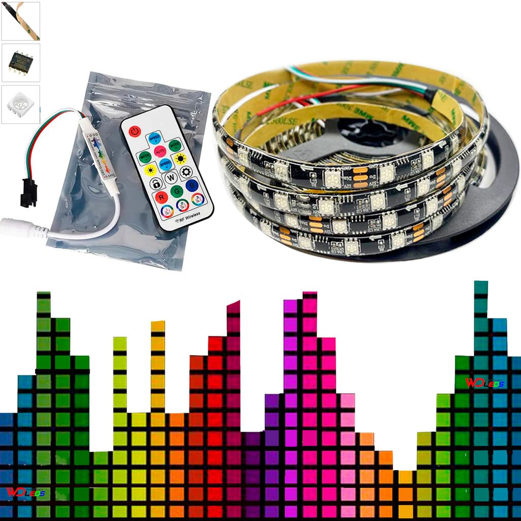 Fita Led Ws2811 C Central Silicone 300 Leds 12v Ip65 Ip67