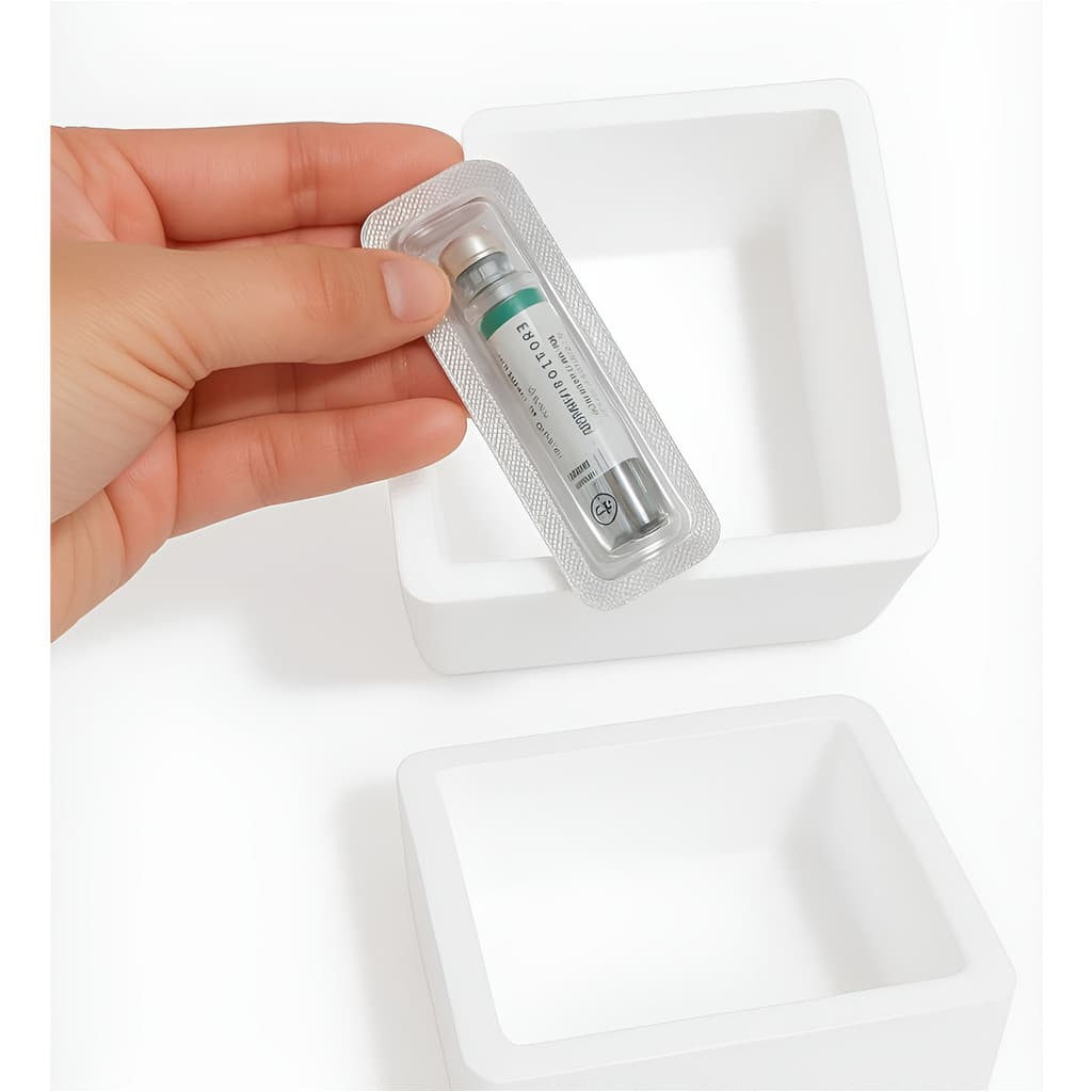 50 Caixa Isopor 250ml Pequena Térmica Para medicamentos, Insulina