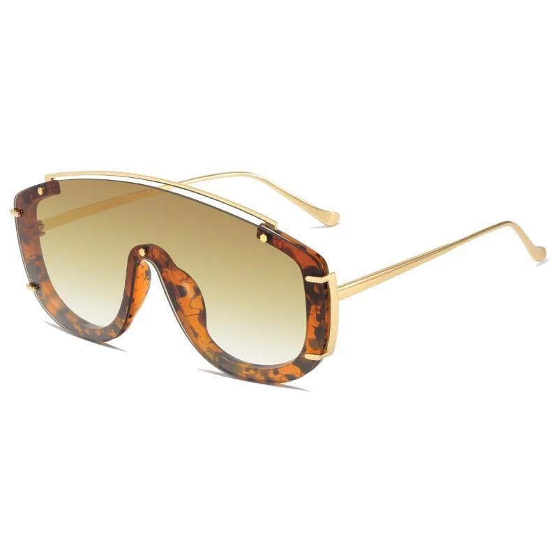 Fashion Modern Oversized Sunglasses For Women Hot Quality Vintage Siamese Square Frame Sun Glasses&&&-*&*-*-*--&*&