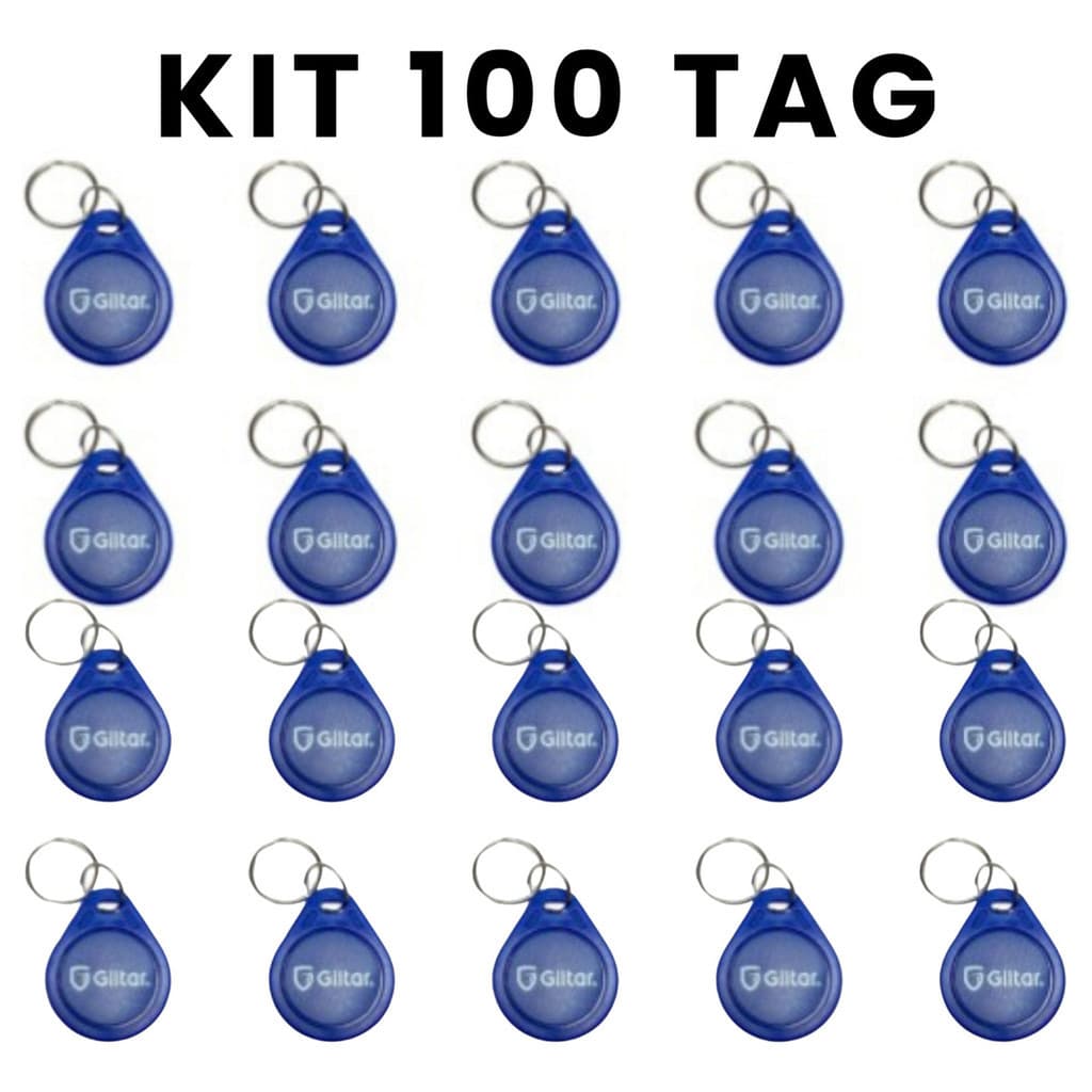 Kit 100 Chaveiro Tag Proximidade Rfid 125khz - Giltar