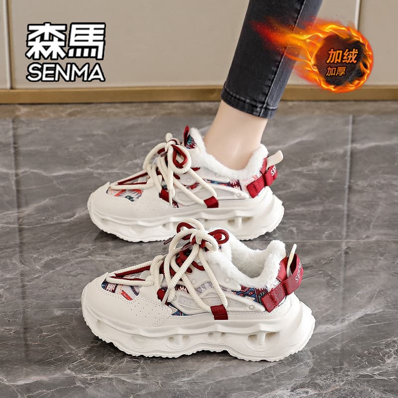 Senma sapatos femininos 2026 novo estilo de venda quente verão aumentado sola grossa pequeno Casual venda quente respirá