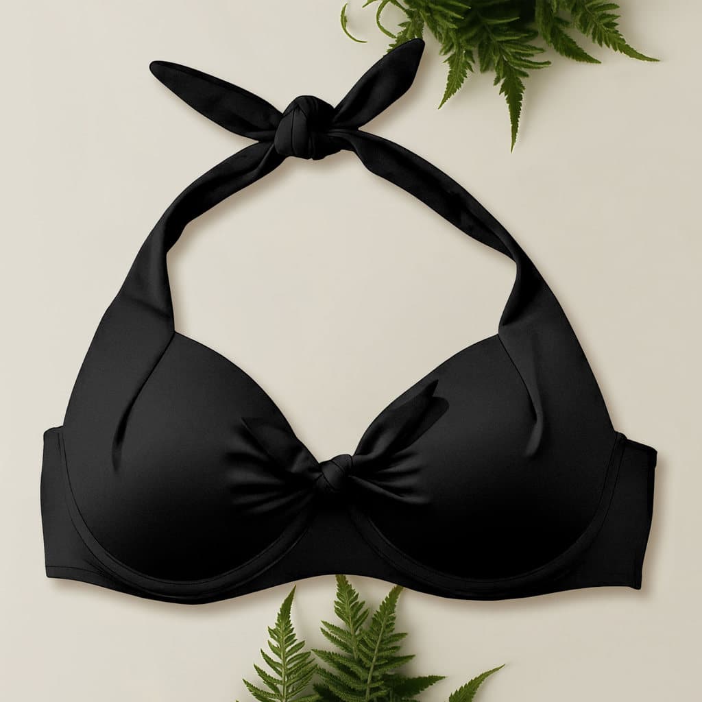 Top Bojo Sustentação Biquini Plus G1 a G3 Ajustado Moda Praia Aro Reforçado Meia Taça Para o Verão