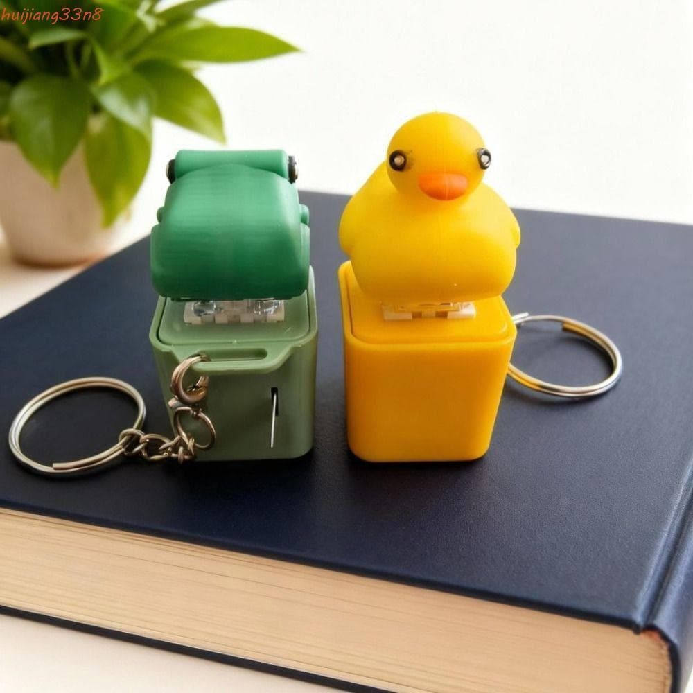 HUIJIANG Chaveiro Sapo Pato , Botão Na Ponta Do Dedo Com Luz LED Choroking Brinquedo Fidget , Bugiganga