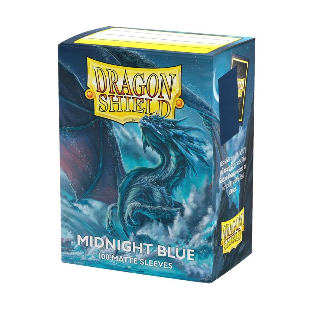 Mangas foscas Dragon Shield tamanho padrão azul meia-noite 100 peças AT-11057