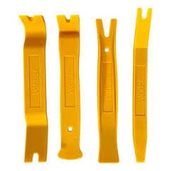 Jogo De Espátulas De Nylon C/ 4 Peças Vonder Cor Amarelo