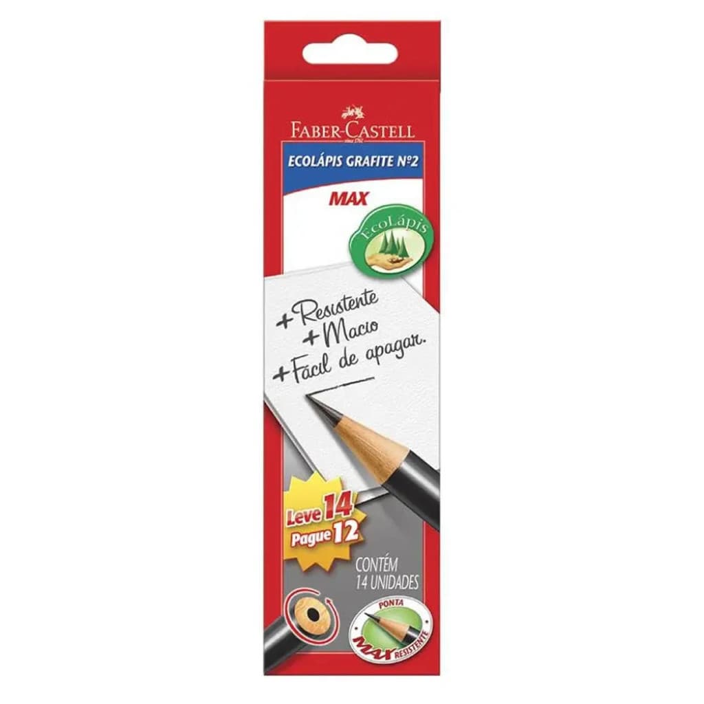 Lápis Grafite Faber-Castell 1205M14 14 Un.