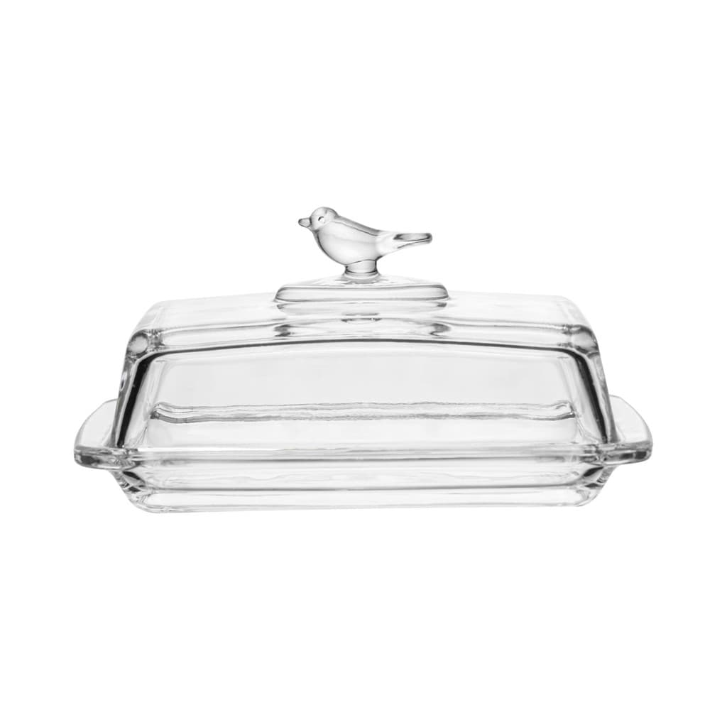 Manteigueira De Cristal Ecológico Bird 18cm - Wolff