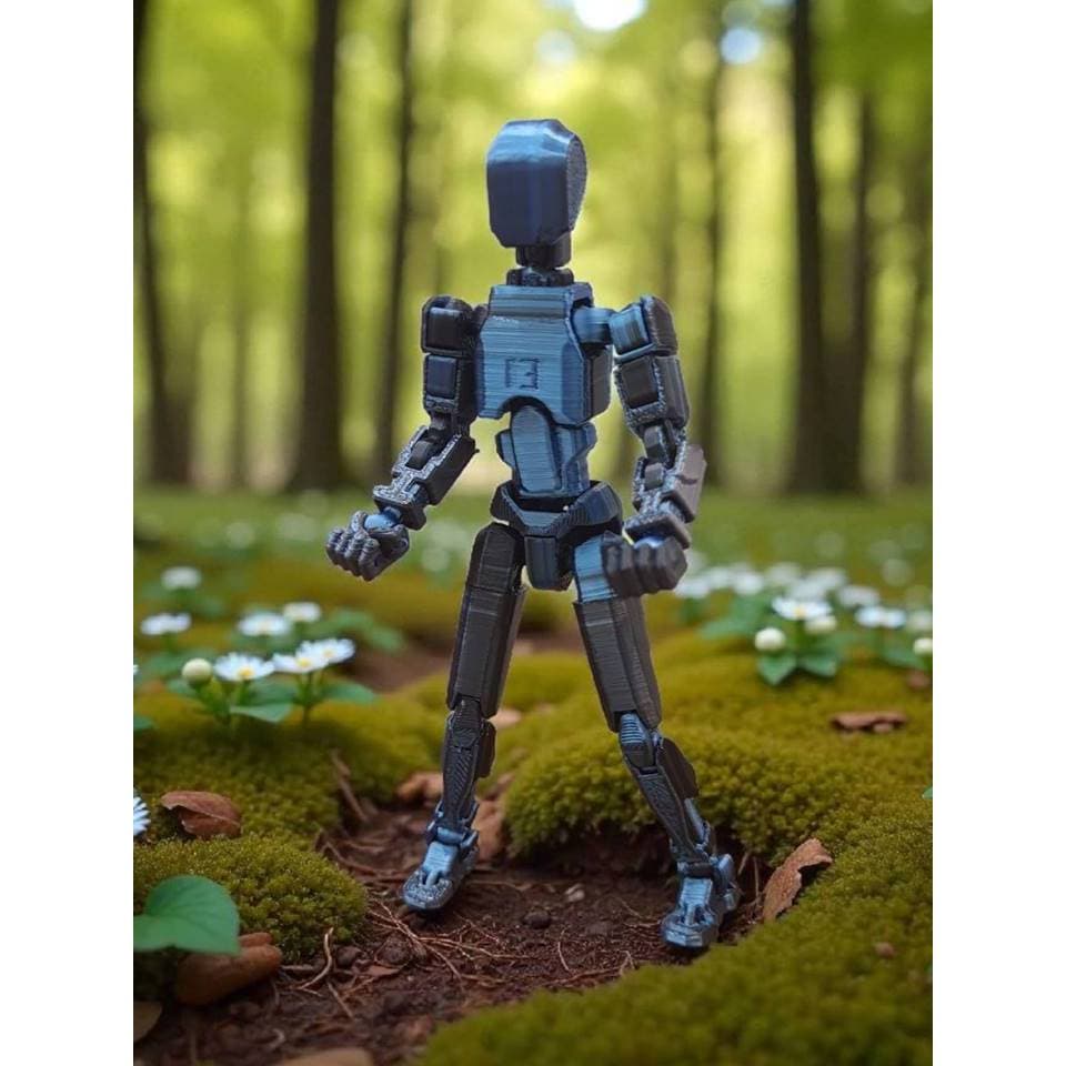 Boneco Cor Lançamento 100% Articulado Dummy 13 Figura Ação Brinquedo Infantil 14cm DESMONTADO Duo Color Azul/Preto