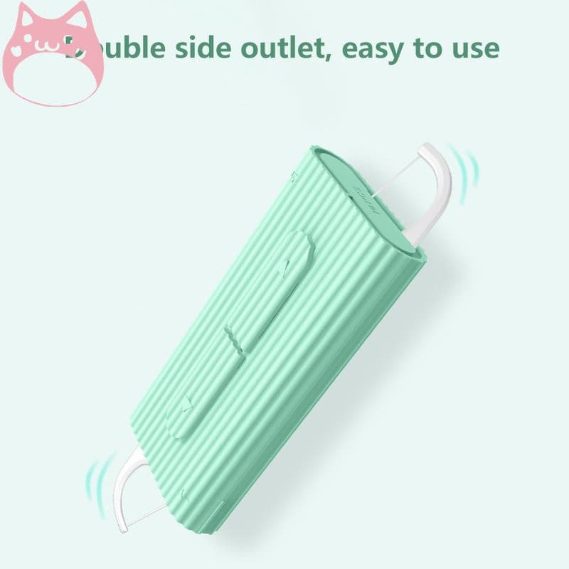 Caixa de Fio Dental Automática Portátil, Palito de Dente, Limpeza Oral, Higiene Oral, Adequada para Viagem e Uso Domésti