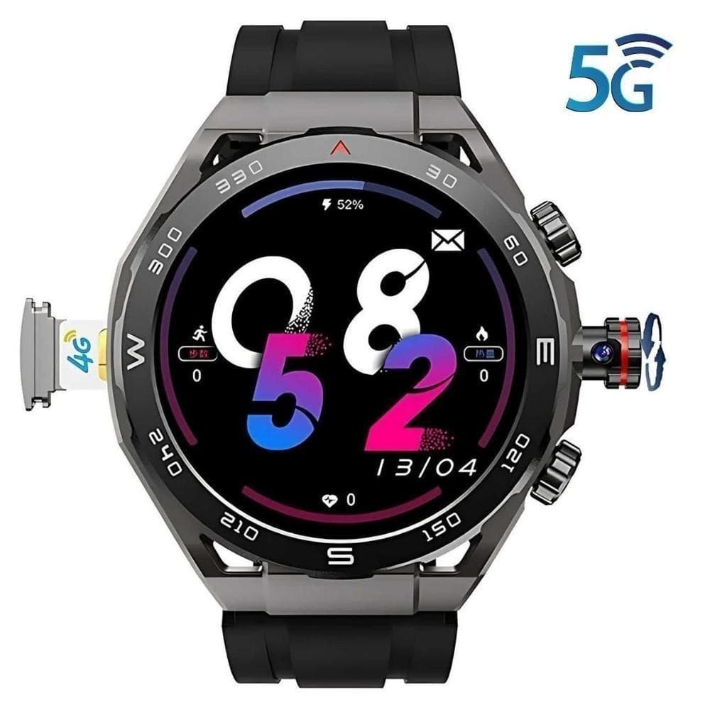 Relógio inteligente Wearfit HW18 Chip 5G 64GB Câmera Pulso Wifi Smartwatch redondo sistema Android PlayStore Wearfit pro
