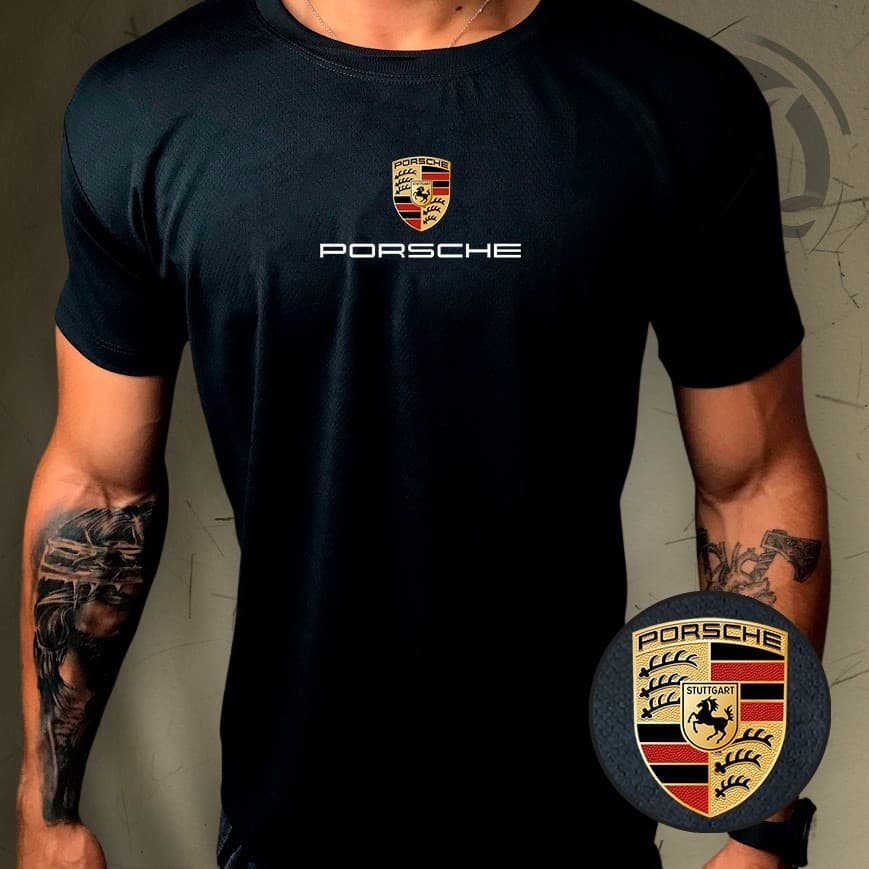 Camisa Dry-Fit Masculina - Porsche 02 - Academia Corrida Crossfit Skate Basquete