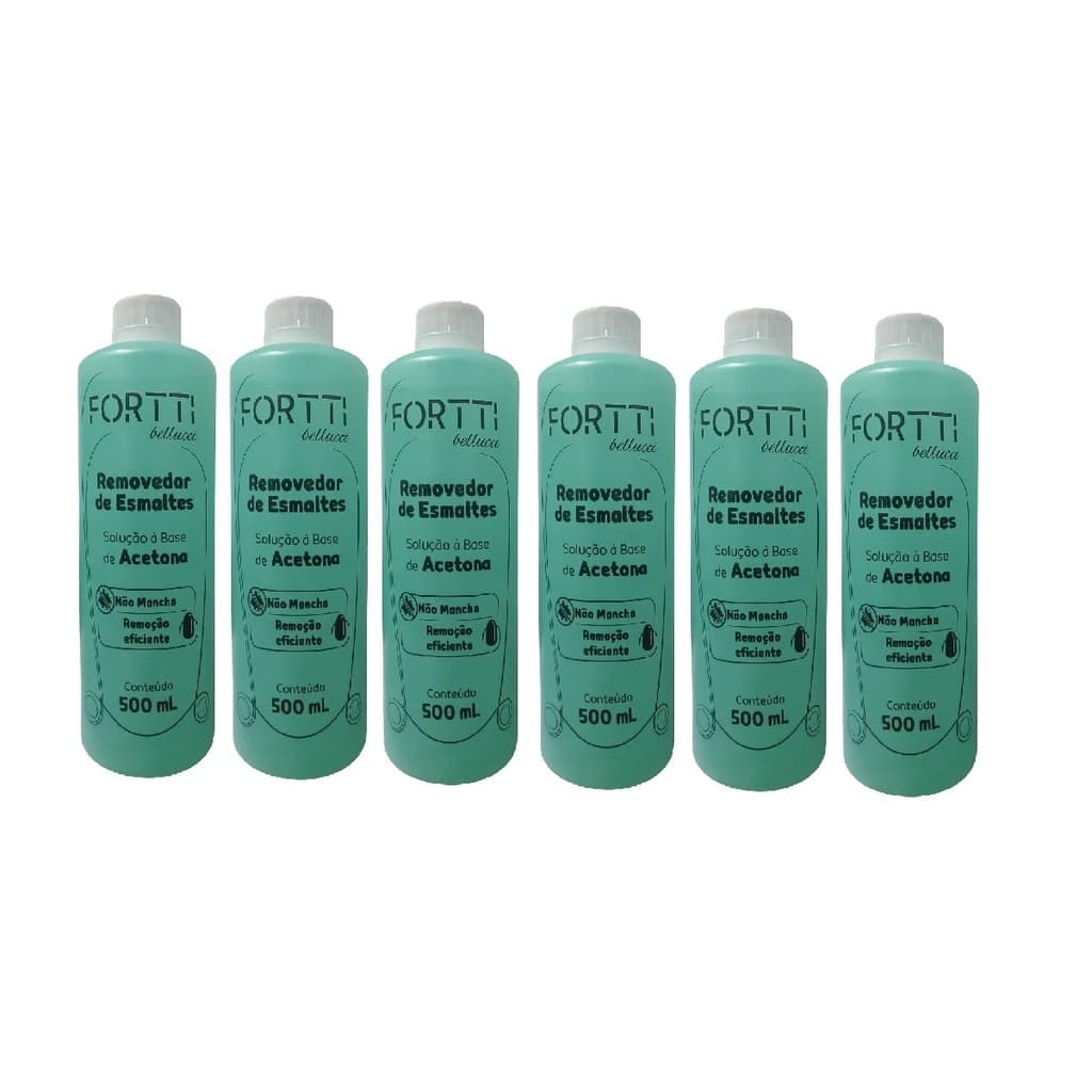 Fortti Removedor de Esmaltes 500ml Kit 6un