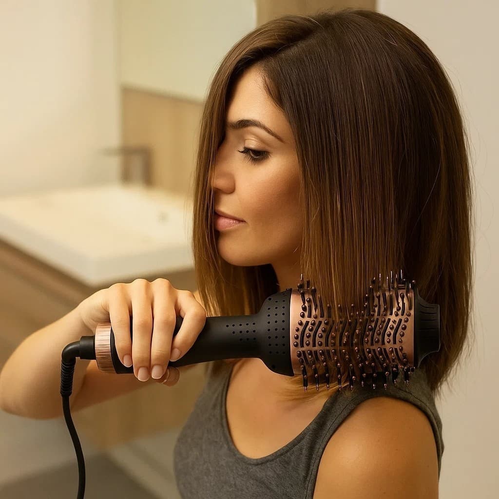 Escova Secadora Profissional Bivolt Modelar Alisar anti-queimadura Seca Rápido 127V/220V Meninas