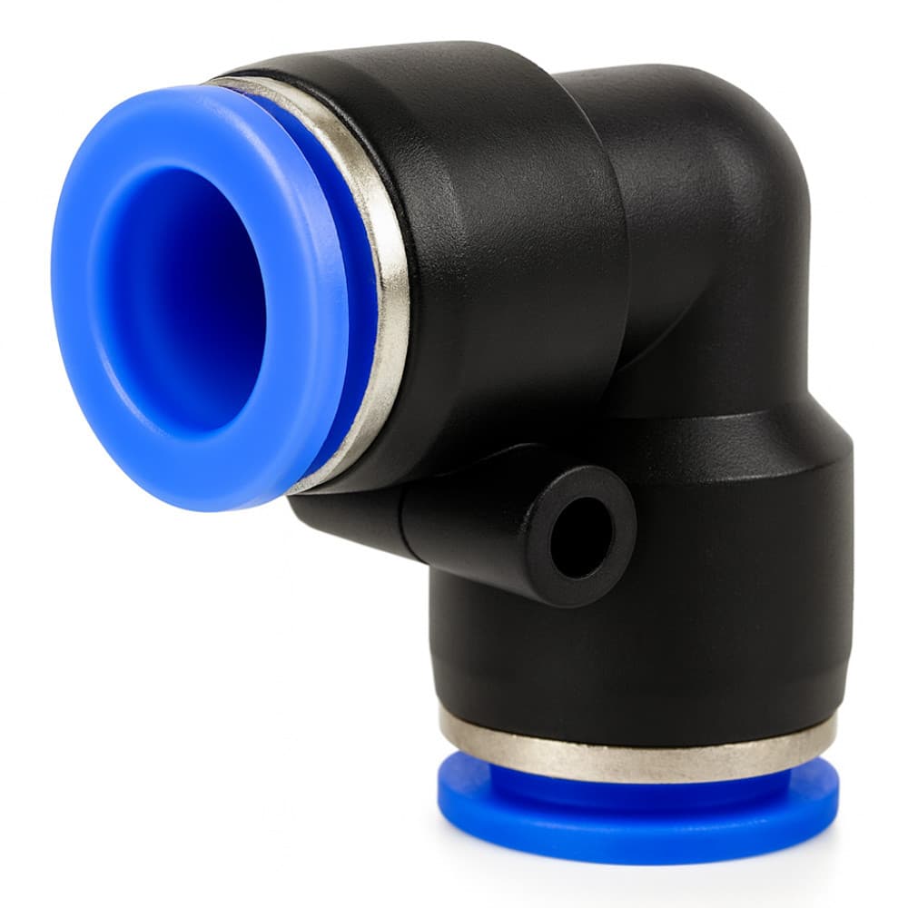 Cotovelo União Conexão Emenda 6mm PU Pneumática Engate Rápido