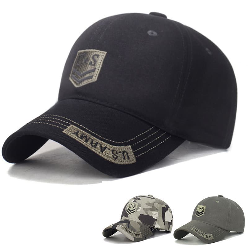 Boné de Beisebol Camuflado para Uso Externo, Bordado, Casual, Estilo Bico de Pato*&--*-**-&--*&-&*&&*