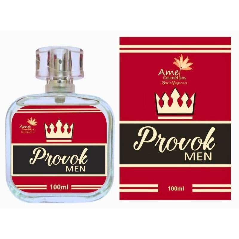 Perfume Provok Men Masculino Amei Cosméticos Alta Fixação 33% de Essência Importada EDP