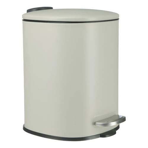 Lixeira Em Inox Com pedal E Tampa Com Amortecedor Descida 5 L  Promo