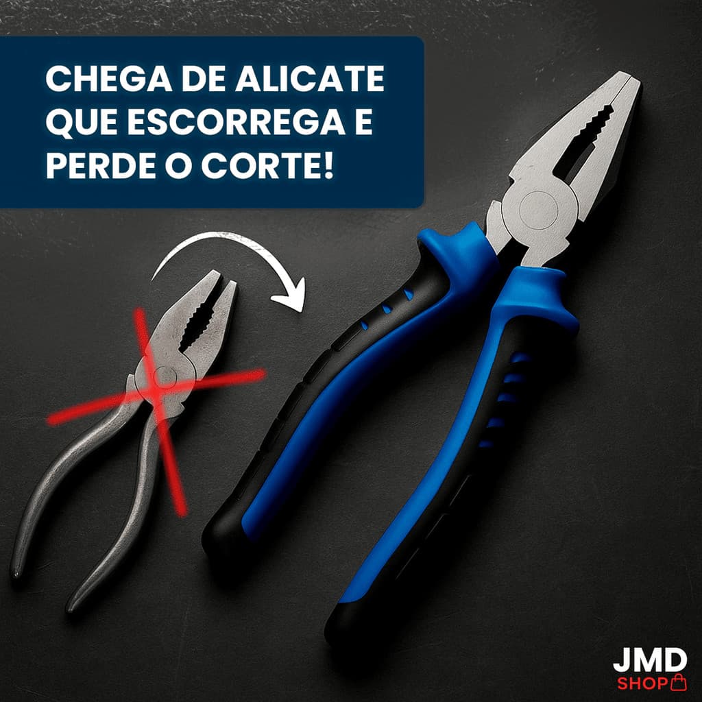 Alicate Universal 8 polegada Eletricista Profissional Ferramenta isolado Multioso Industrial Super Dureza Black