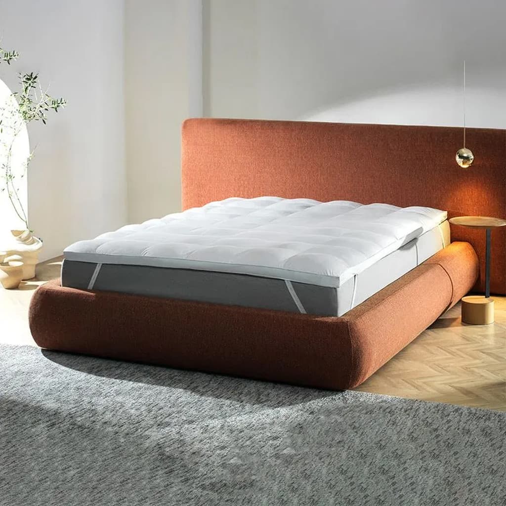 Pillow Top Plumi Gold 1280g/m² Cetim Queen C/ Elástico 100% Algodão 233 Fios Altenburg Cama de Hotel