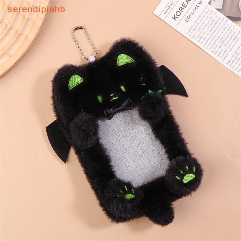 [serendipiahb] Cartoon Cute ck Cat Porta-Cartões De Pelúcia Photocard Caso Bolsa Chaveiro Pingente Idol Photo Capa Prote