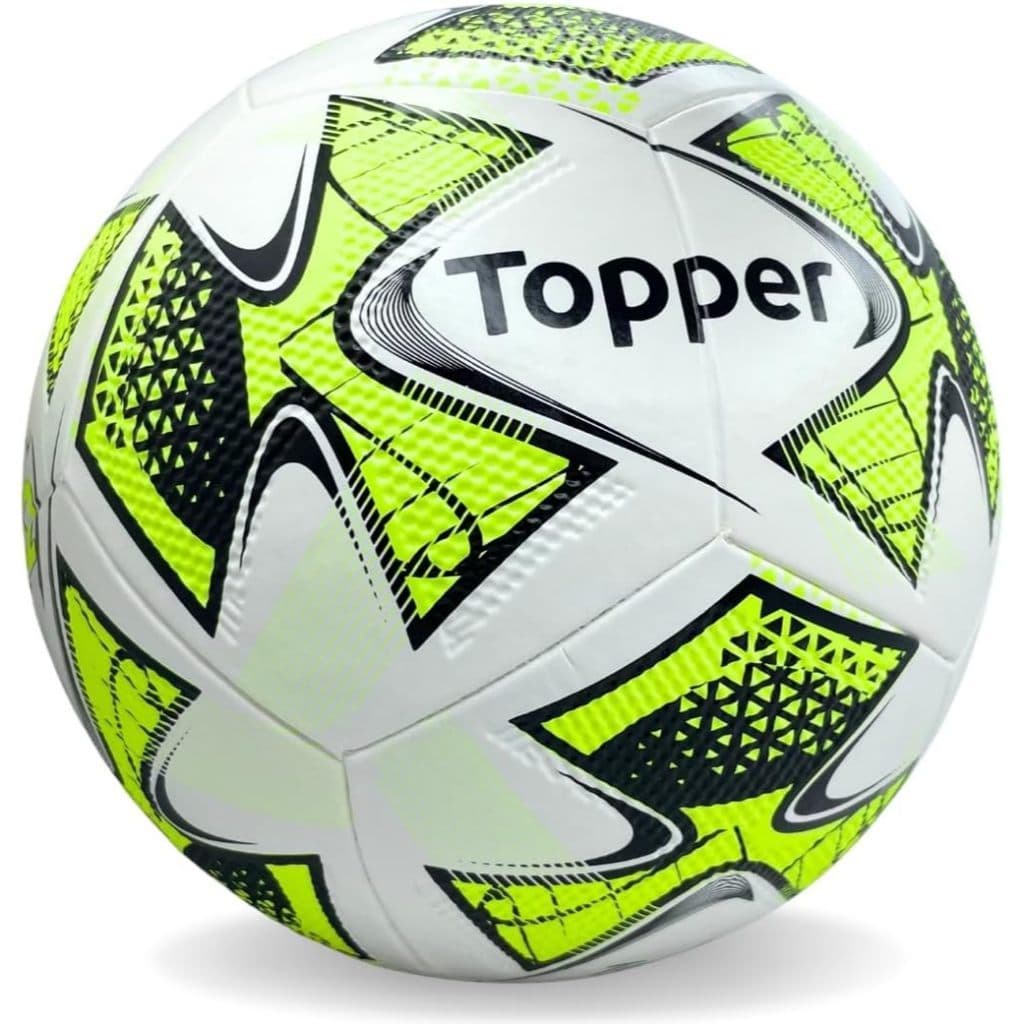 Bola de Futebol Society Profissional Topper 22 Slick Amarela – Costura Reforçada
