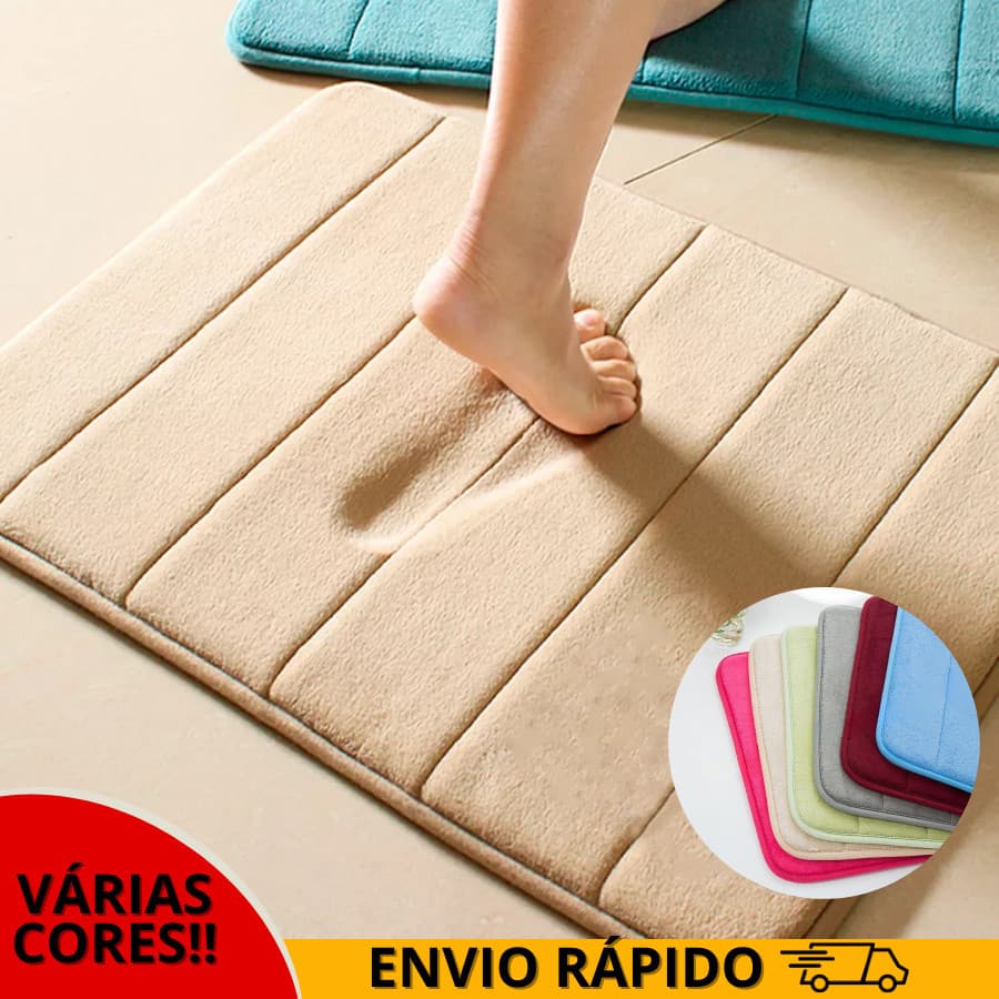 Tapete De Banheiro cozinha Soft Macio Secagem Rápida 60x40cm - ENVIO IMEDIATO