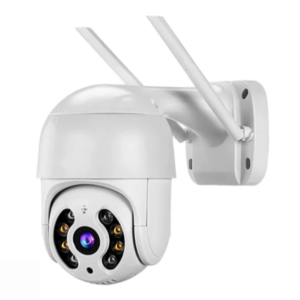 Câmera de Segurança Externa WiFi PTZ 360° Visão Noturna IP66
