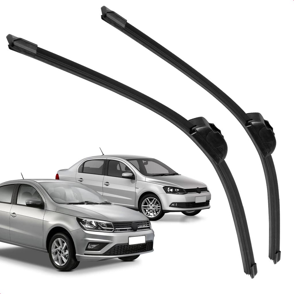 Par Palheta Dianteira Limpadora de Para-brisa Voyage G6 G7 2013 a 2023 de Silicone
