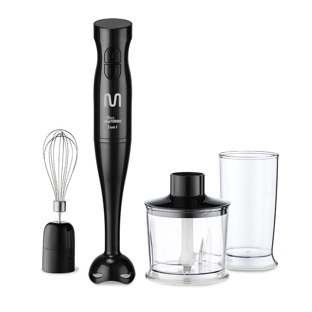 Mixer Duo Turbo 3 em 1 220V 200W Preto Multi Home - GO020