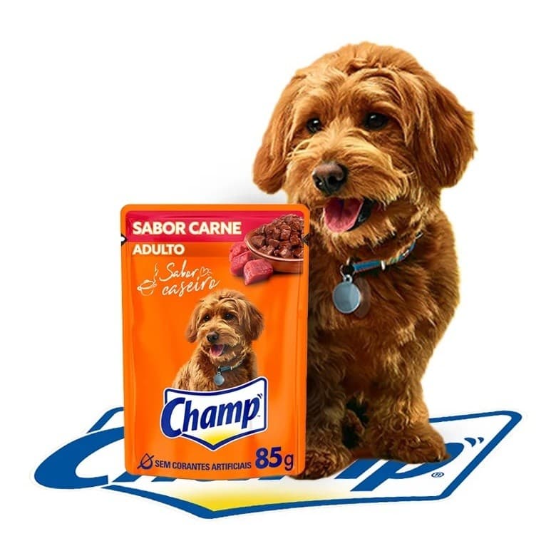 PEDIGREE CHAMP DOG SACHÊS SABOR CARNE RAÇÃO UMIDA SACHE CÃES