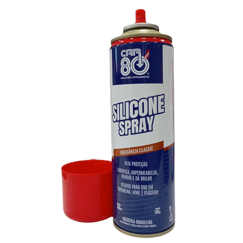Silicone Spray 300ml De Limpeza e Lubrificação Car80