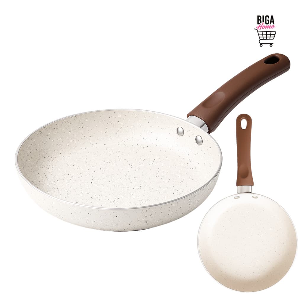 Frigideira Antiaderente Florença de Alumínio e Soft Touch Revestimento Cerâmico Premium 22 e 24cm