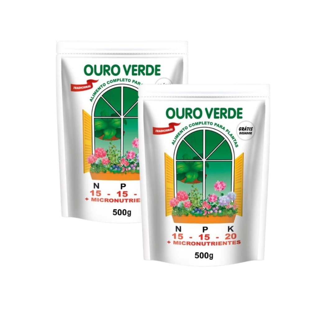 ADUBO OURO VERDE PO 500 GRS