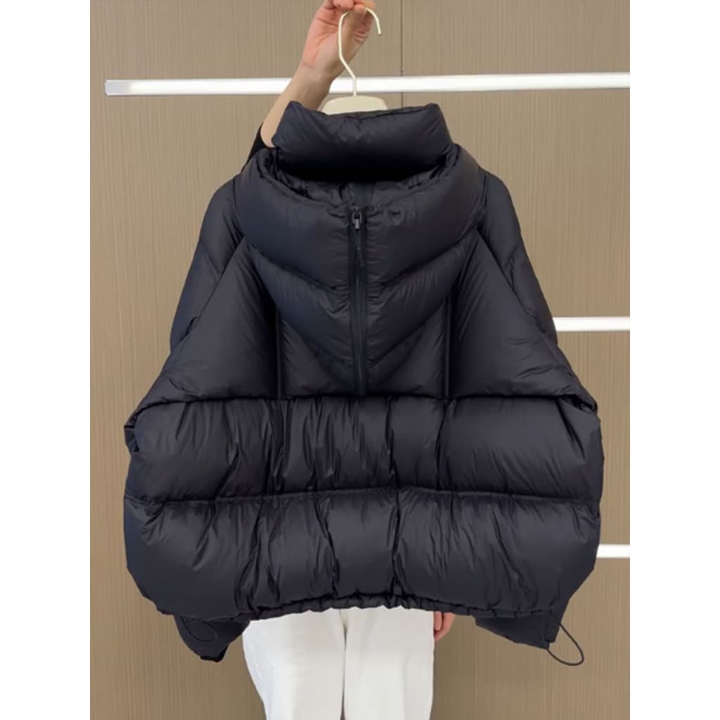 Único Super bonito preto curto jaqueta feminina inverno 2025 novo estilo High-End pequeno pão jaqueta