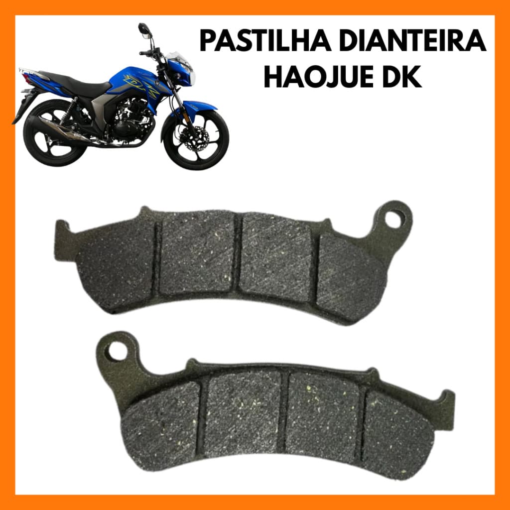 pastilha de freio Haojue DK 150 DK 160 DR 150 DR160 Chopper 150 com freio abs