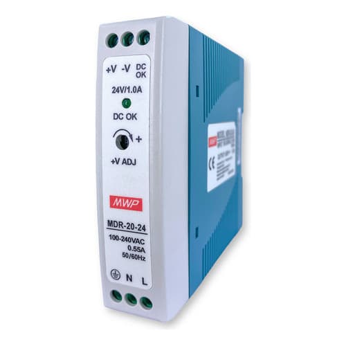 Mdr-20-24 Fonte Chaveada 24v 20w Saída 1a Fixação Trilho Din